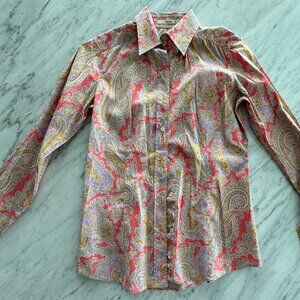 Etro Embroidered Button Down, Size IT 40